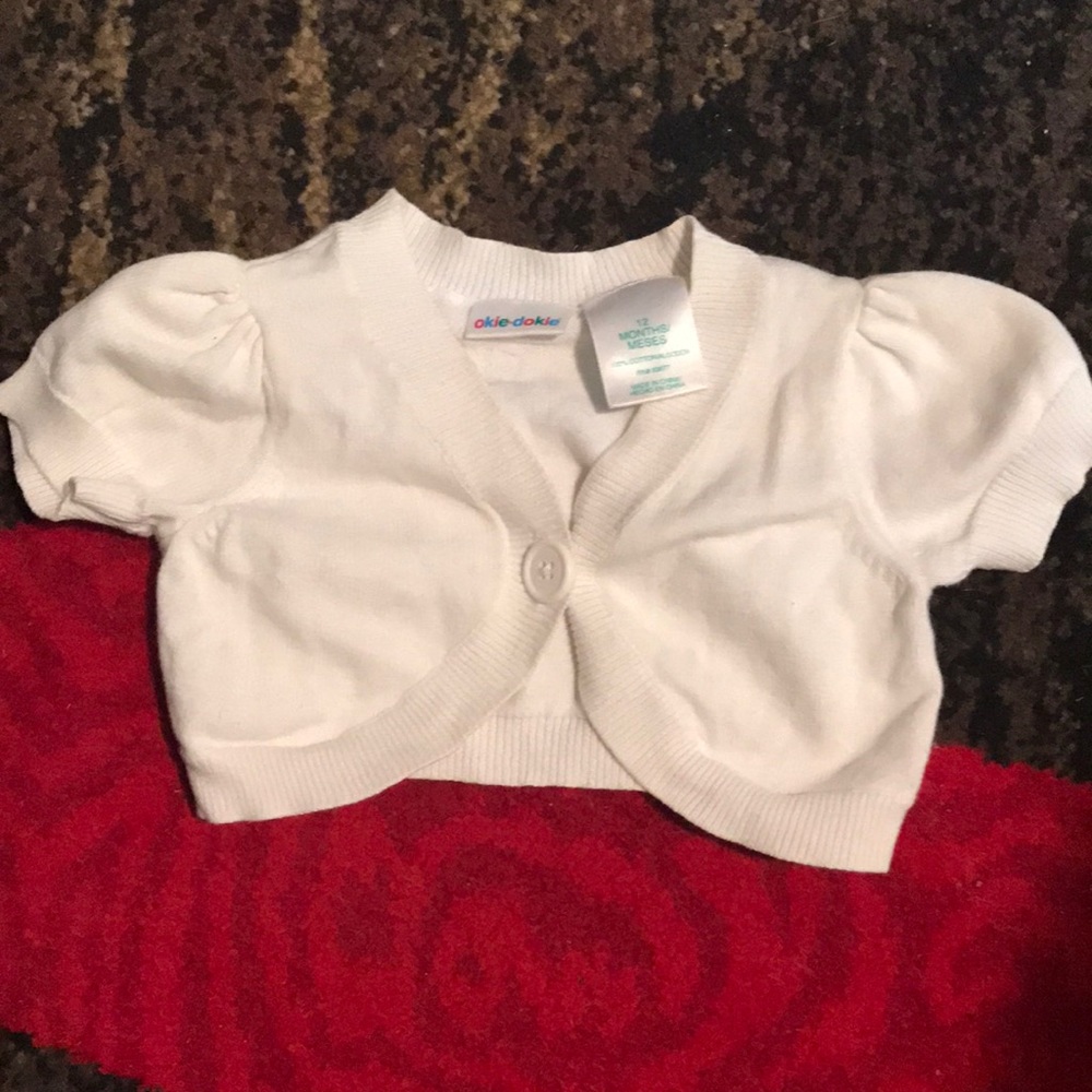 12 month old white baby jacket